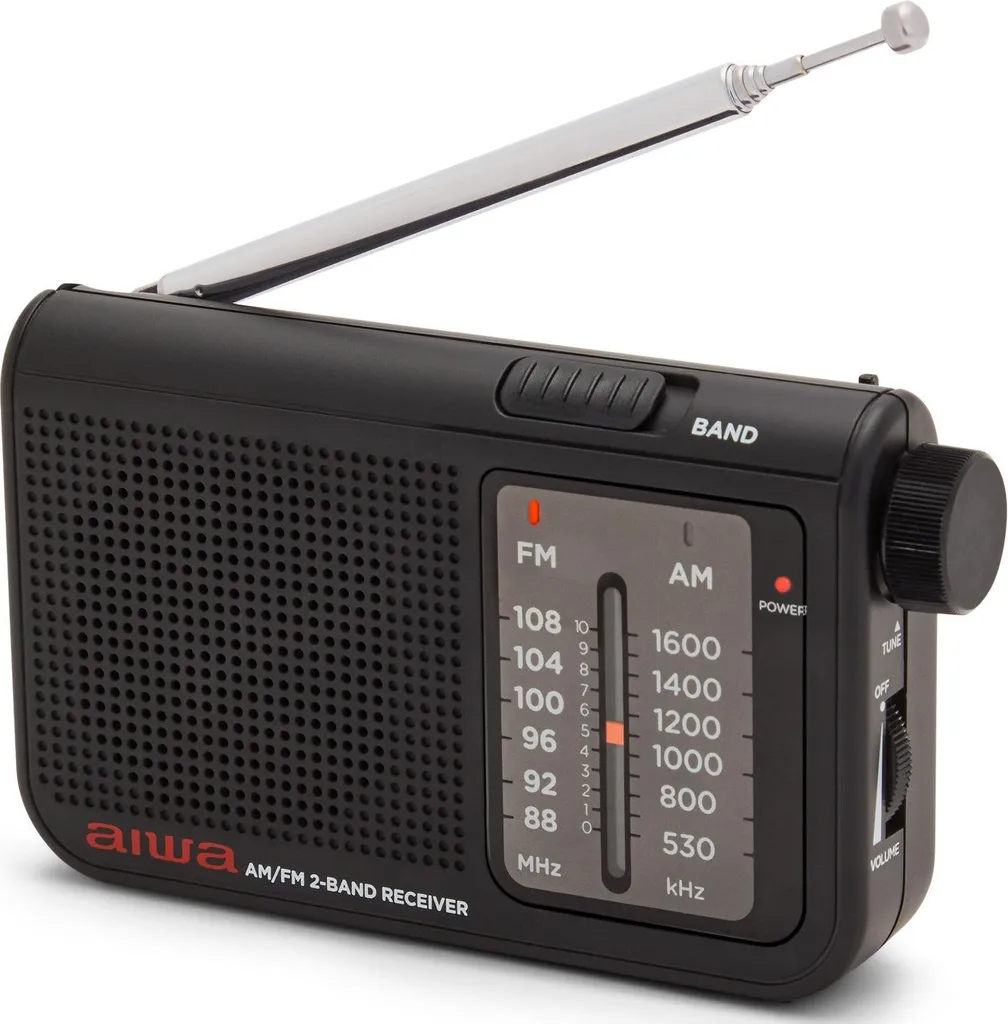 Radio de poche FM/AM Noir - Idéale pour Randonnée Camping et Usage Senior