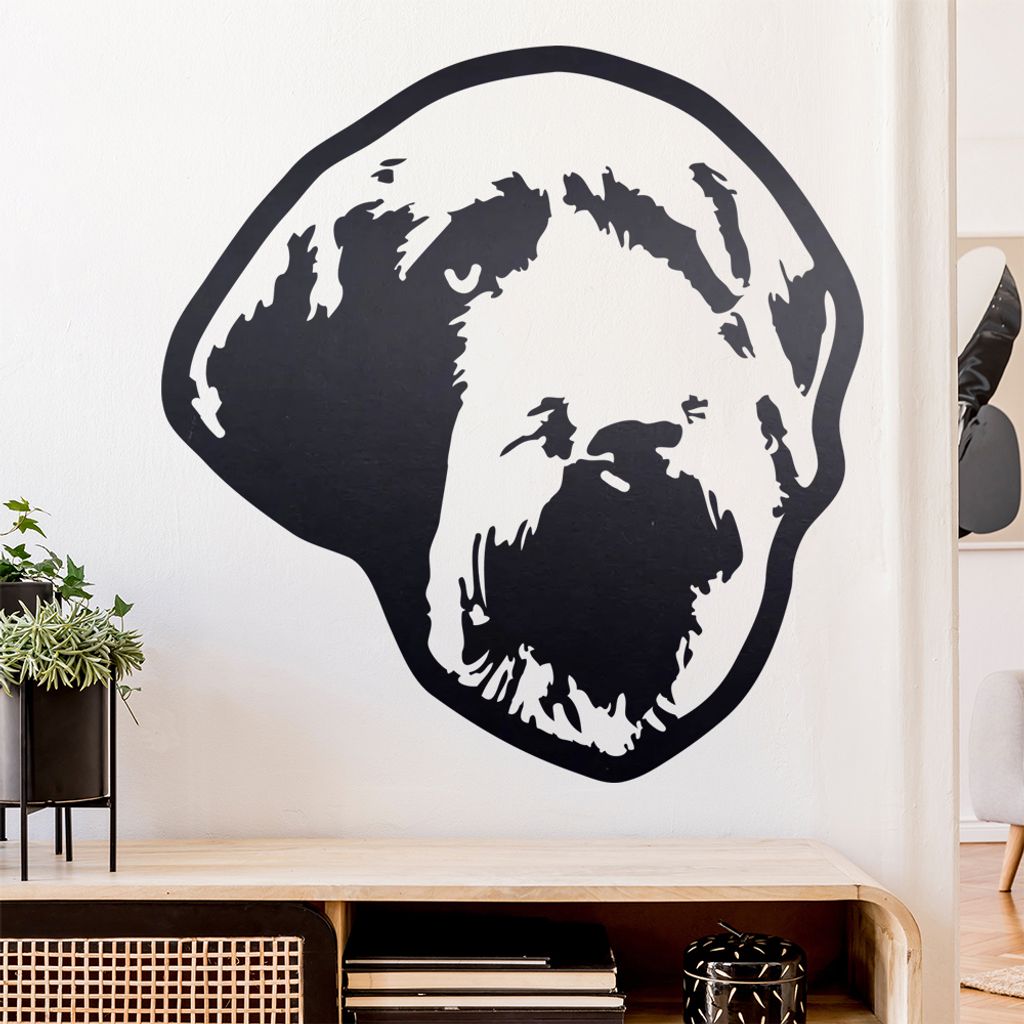 wirehaired pointing griffon Hund Wandtattoo Wandaufkleber Wall Sticker - Dekoration, Küche, Wohnzimmer, Schlafzimmer, Badezimmer