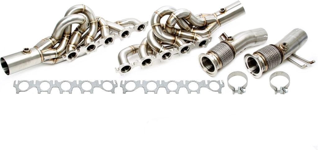 Fächerkrümmer 2x Lambda Edelstahl für Audi R8 V10 Lamborghini Gallardo Huracan