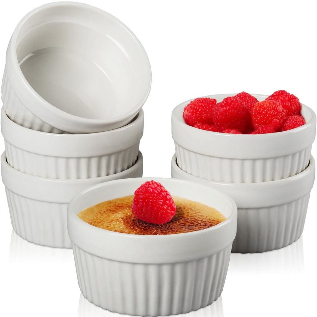 6x Schälchen Ø 9,5cm aus Keramik Ofenfest Creme Brulee Produktbild 