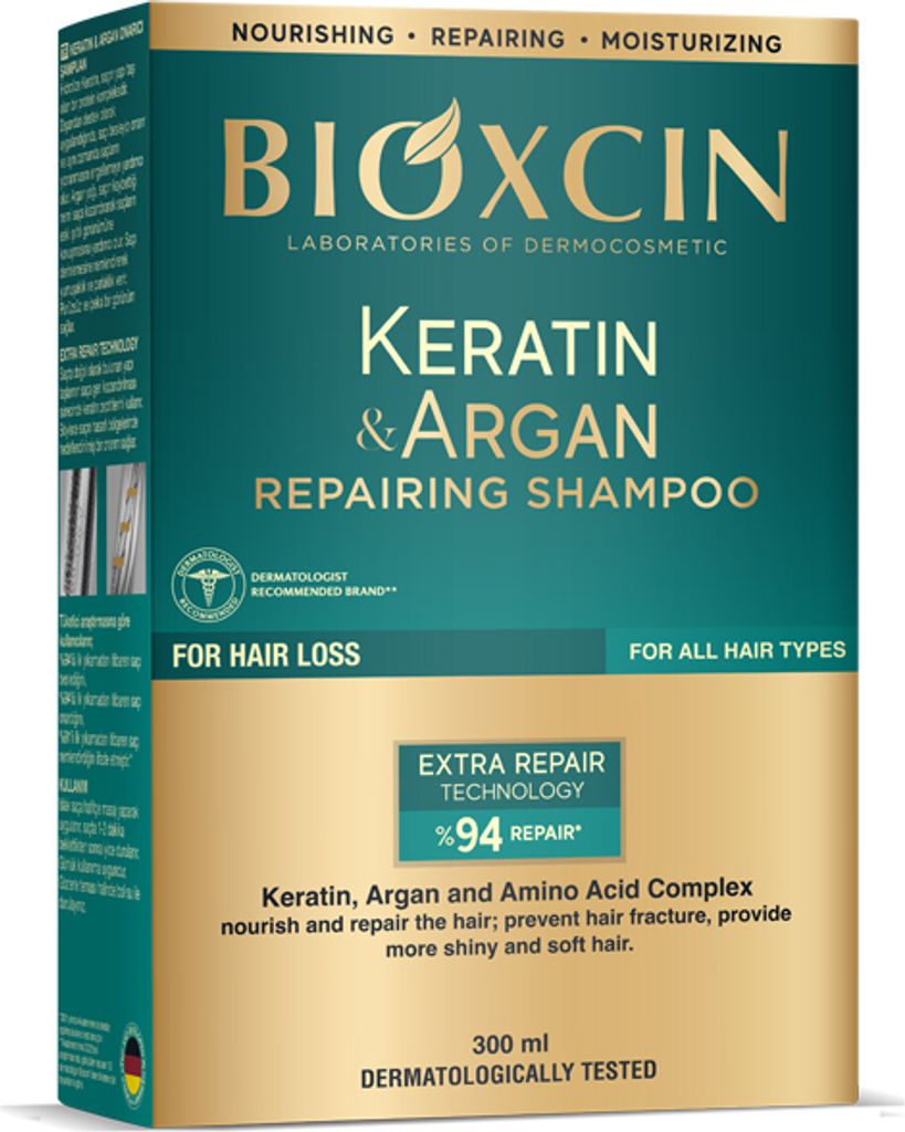 Bioxcin Keratin&Argan Szampon regenerująco - nawilżający Zdjęcie produktu 1