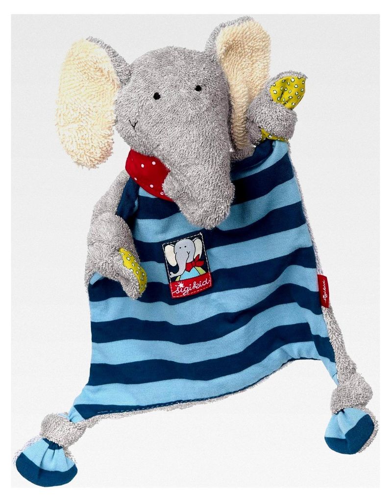 Schnuffeltuch Elefant Lolo Lombardo – Baby Schmusetuch und Spielzeug – Stofftuch für Neugeborene – Plüschtier zum Trösten für Babys und K...