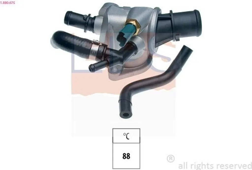 Thermostat 88°C contre la surchauffe moteur Fiat Bravo II et Stilo EPS