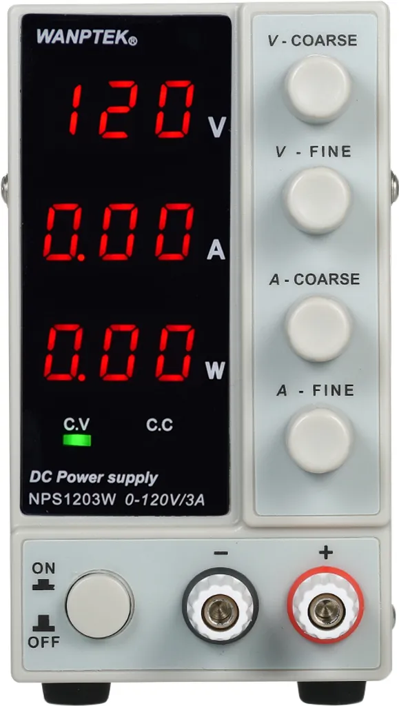 Alimentation DC 120V 3A Anti-Surchauffe pour Tests Électroniques Sûrs