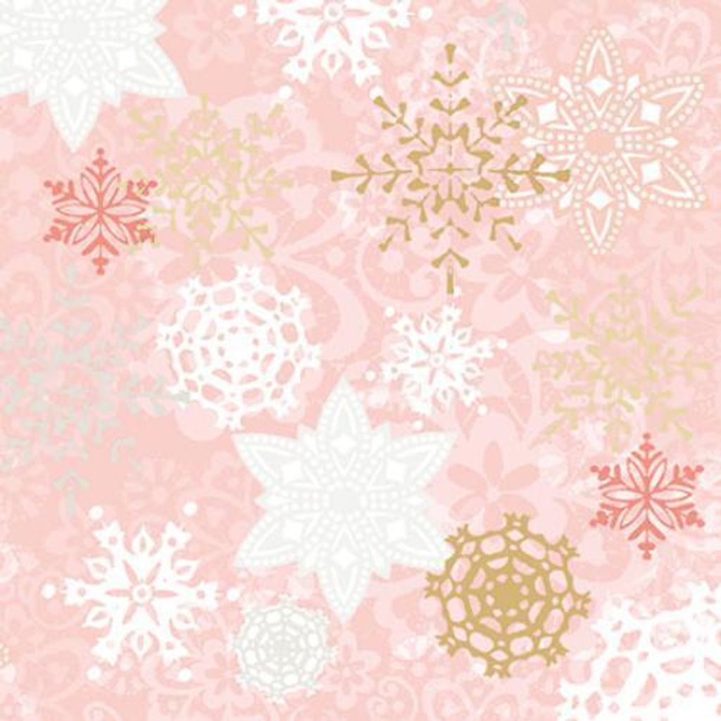 Napkin 25 Delicate Stamps RoseMix 25x25cm