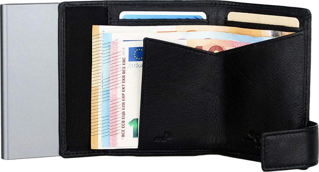 SecWal SecWal 1 Kreditkartenetui Geldbörse RFID Leder 9 cm Produktbild 