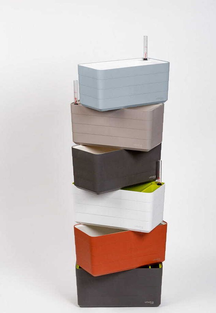 Plastia Balkonkasten Siesta Lux Mit Bewässerungseinsatz – 40x20x19 Cm, Selbstbewässernd, In Schokolade