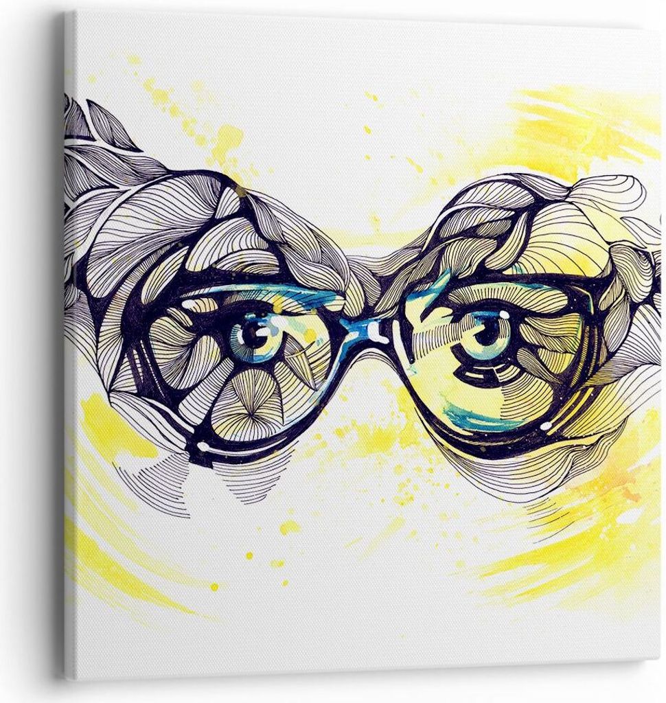 Bild auf Leinwand - Leinwandbild - Person Auge Schatten Produktbild 
