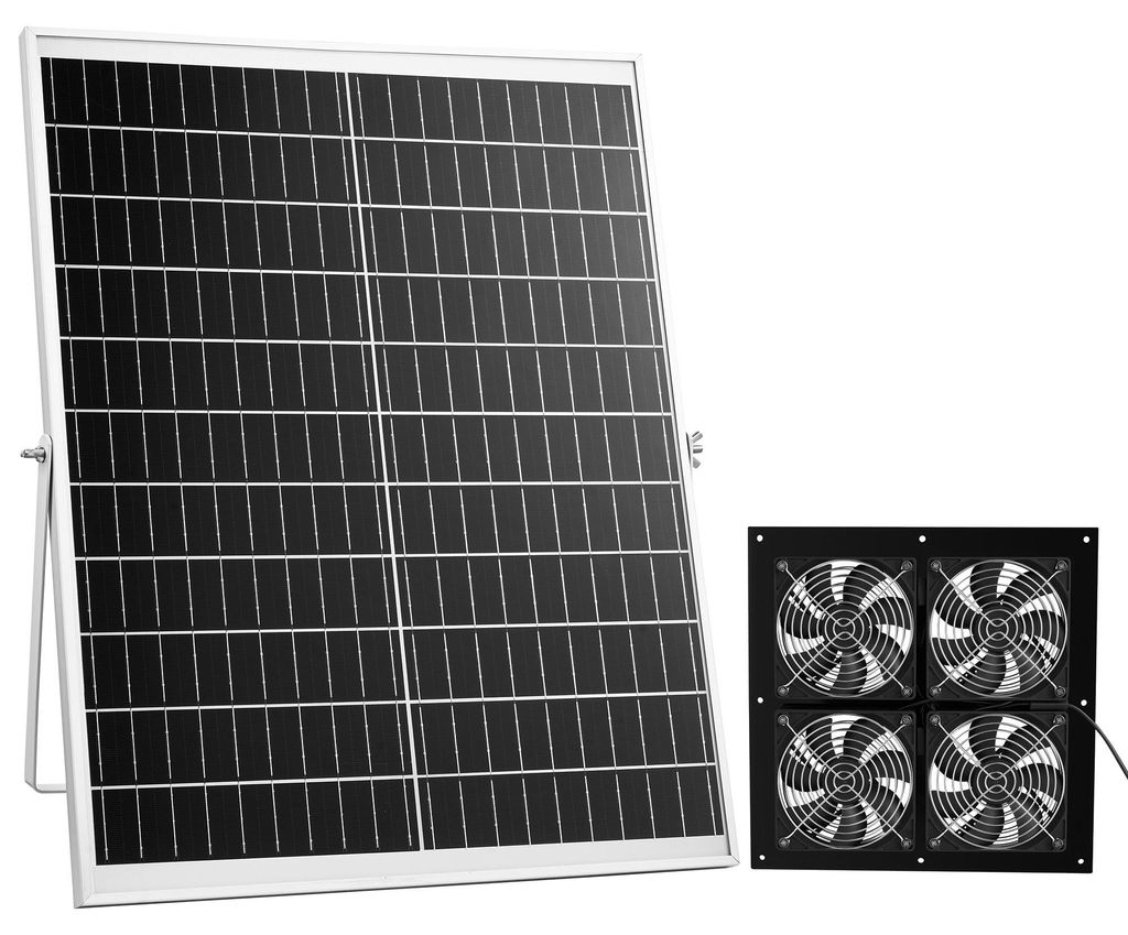 SucceBuy 25W Solar-Ventilator, 12V Solarmodul mit 4 Produktbild 