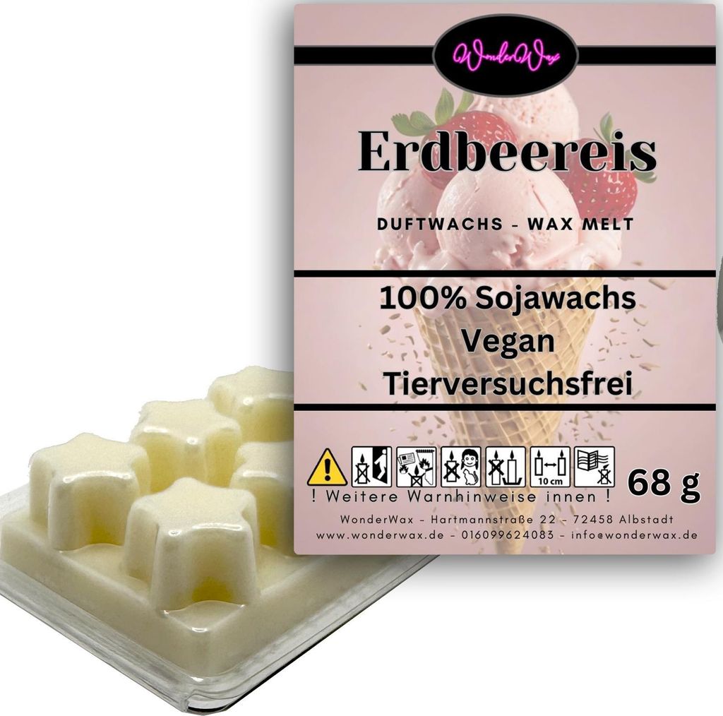WonderWax Duftwachs Wax Melts für Duftlampe, 6 Sterne Duftmelt Wachsmelt Sojawachs Duftwachs Würfel für Raumdüfte, Wachs Duftöl Winter Indoor ...