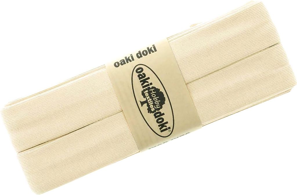 Schrägband Jersey 3m Breite 20mm Oaki Doki Tricot de Luxe Einfassband elastisch