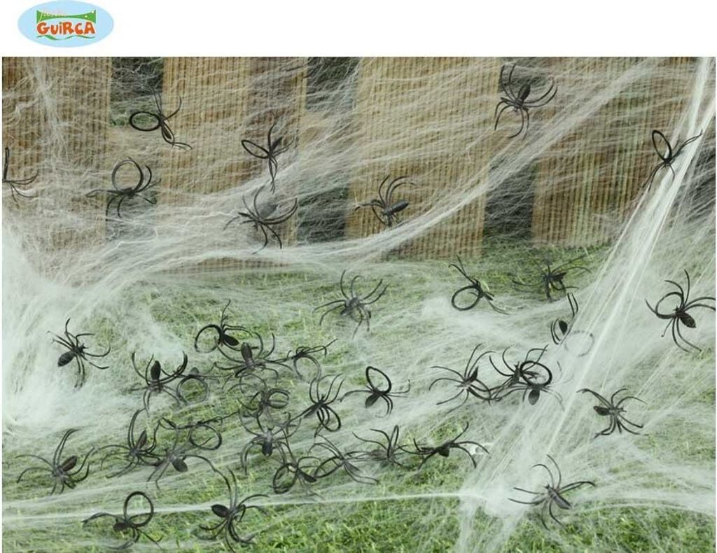 Künstliche Spinnen, 50 Stück, 1 Packung.