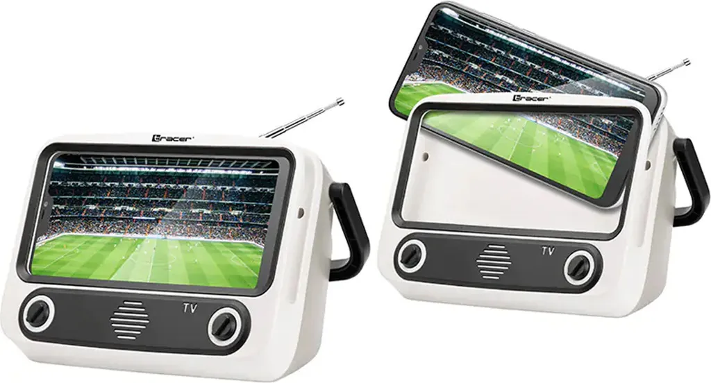 Tracer TV79 Support Téléphone Enceinte Bluetooth et Radio FM Intégrée