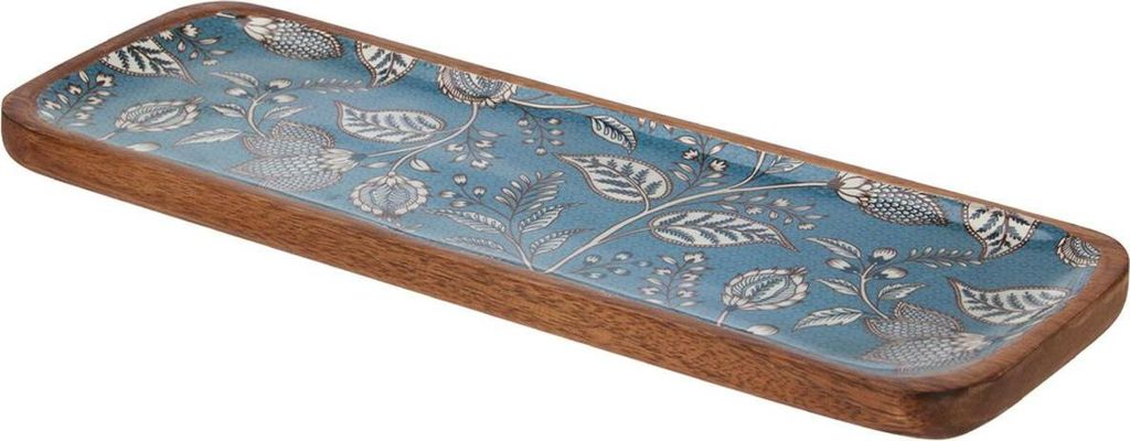 Tassel Blue 30X10Cm Floral 2 Farben