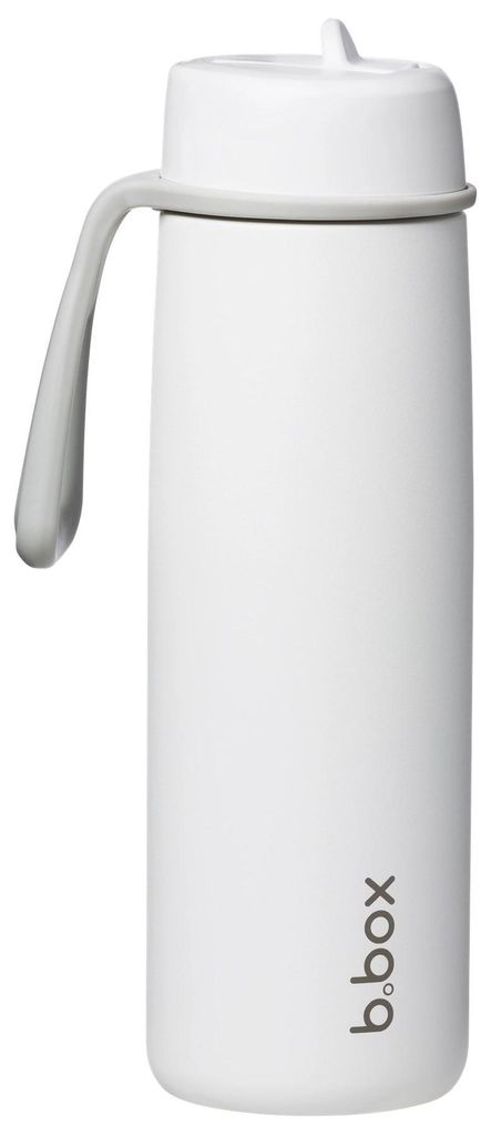 B.Box Thermoflasche mit Strohhalm 690 ml weiß out