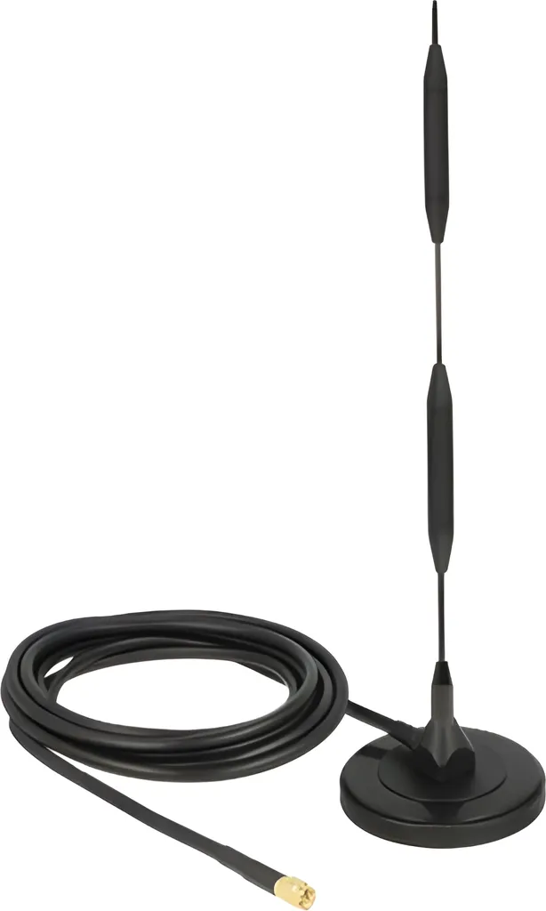 Delock Antenna LTE connettore SMA 5 dBi 44,9 cm rigida omnidirezionale con base magnetica e cavo di collegamento RG-58 3