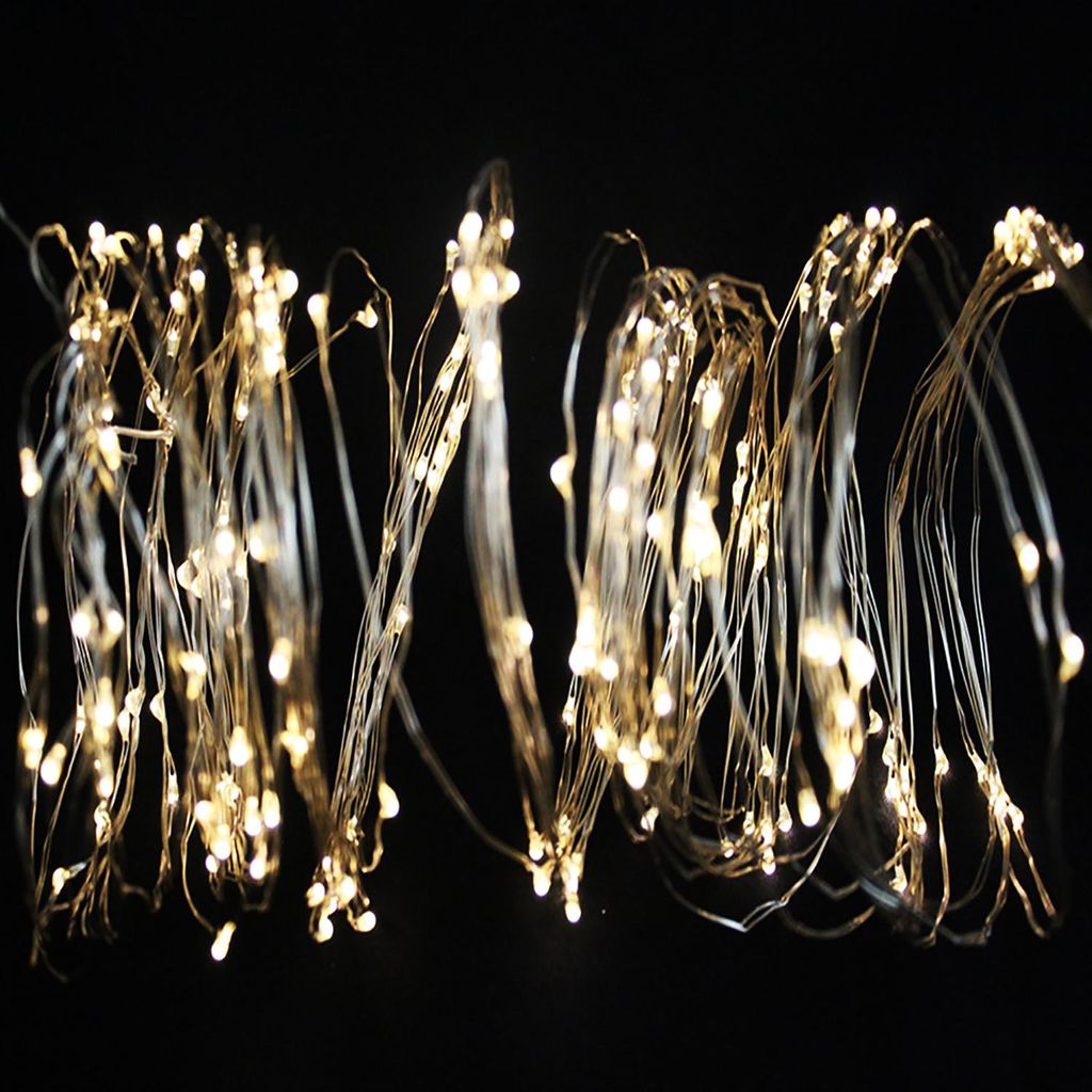 200er Micro LED Schweif-Kette Lichterkette Innen und Aussen Produktbild 