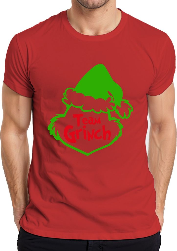 Team Grinch Weihnachtsoutfit Anti-Weihnachten - Weihnachten Christmas Xmas Herren T-Shirt, Rot, XL