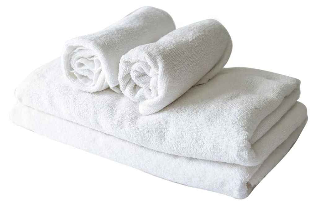 Handtuch - Badetuch - Weiß - 70x140cm - Baumwollhandtuch - Produktbild 