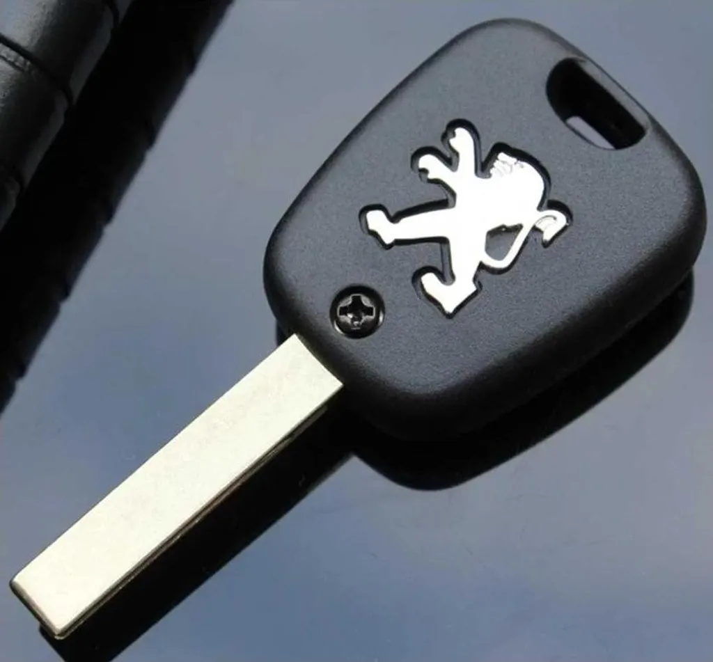 Guscio Ricambio Chiave 2 Tasti Peugeot 206 con Foro Vite e Lama NE73