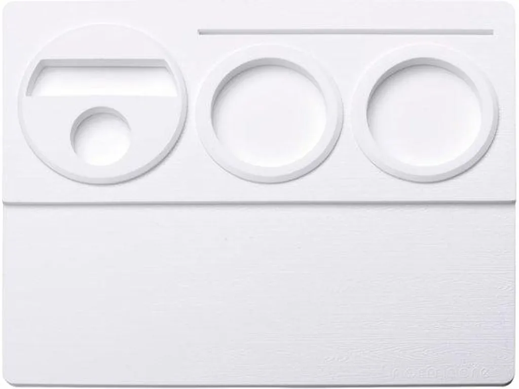 Tapis de protection espresso V2 blanc pour tasser le café proprement