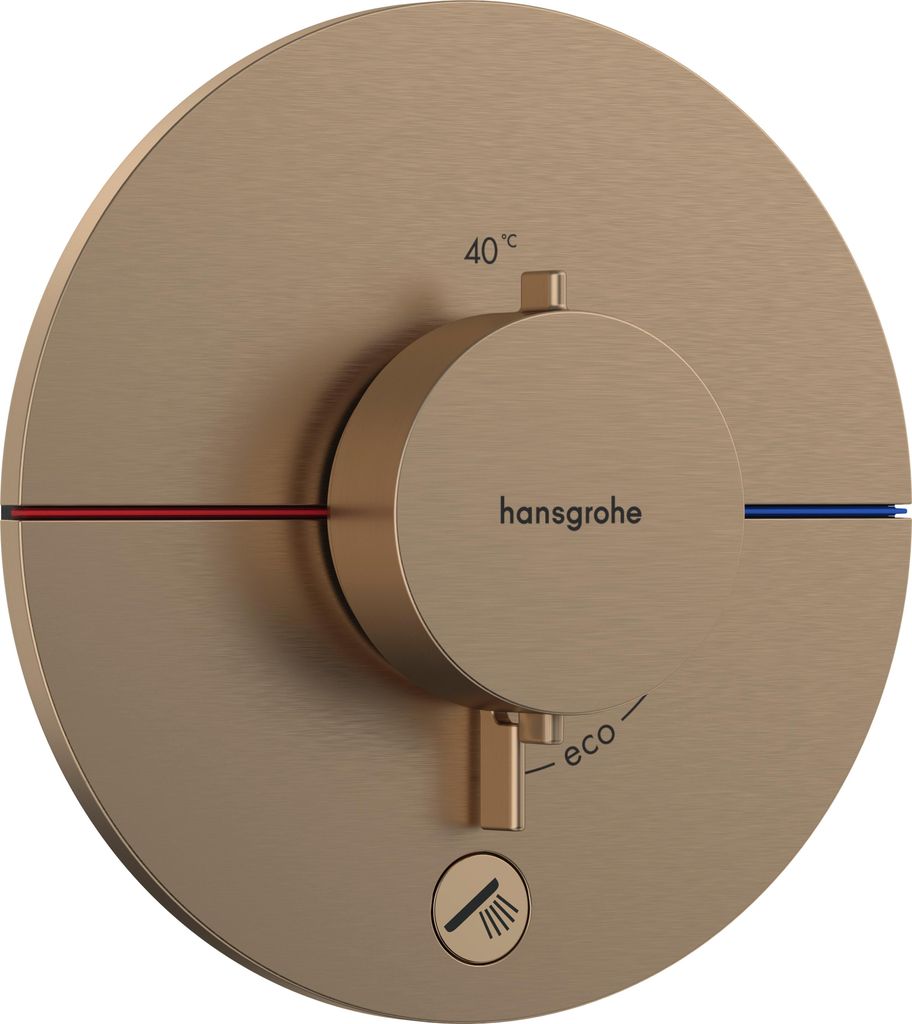 hansgrohe ShowerSelect Comfort S Thermostat, Unterputz, 1 Verbraucher, ein zusätzlicher Abgang, runde Rosette, 15562140