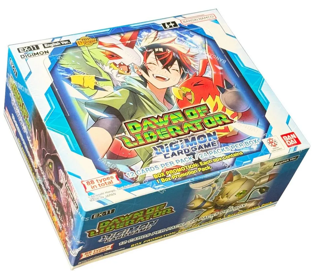Boîte de Boosters Digimon Card Game Dawn of Liberator - Case de 24 Unités