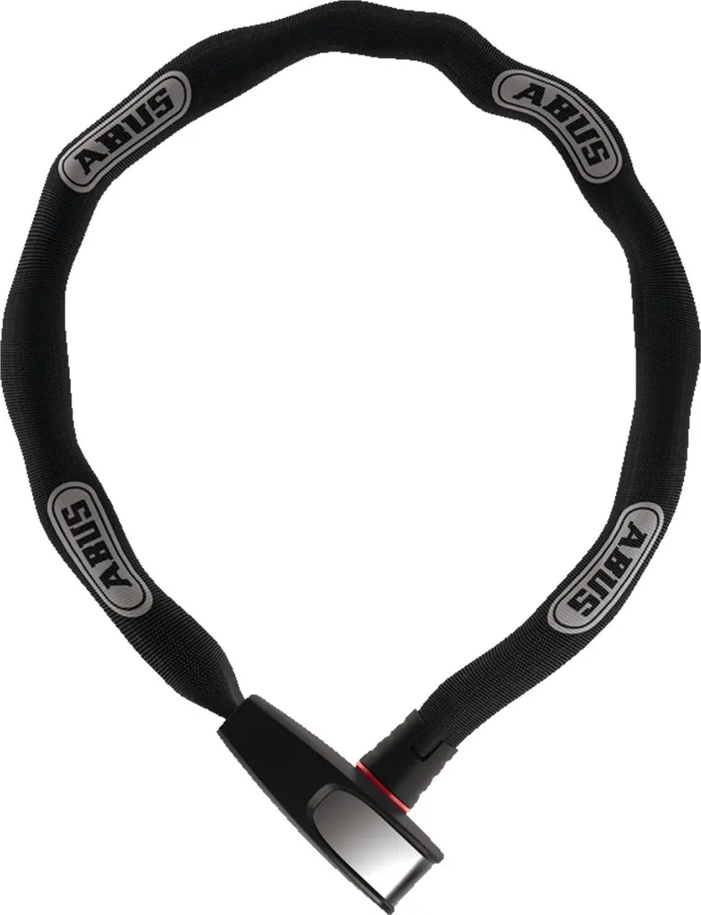 Antivol chaîne de vélo Abus 6806K 85cm - Serrure à clé noire 95483