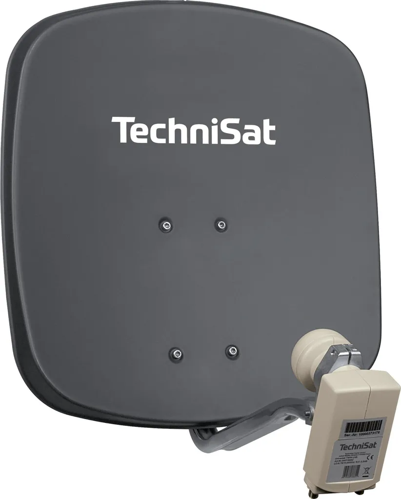 Parabola TechniSat DigiDish 45 Twin Grigia | Kit Completo 1345/2882