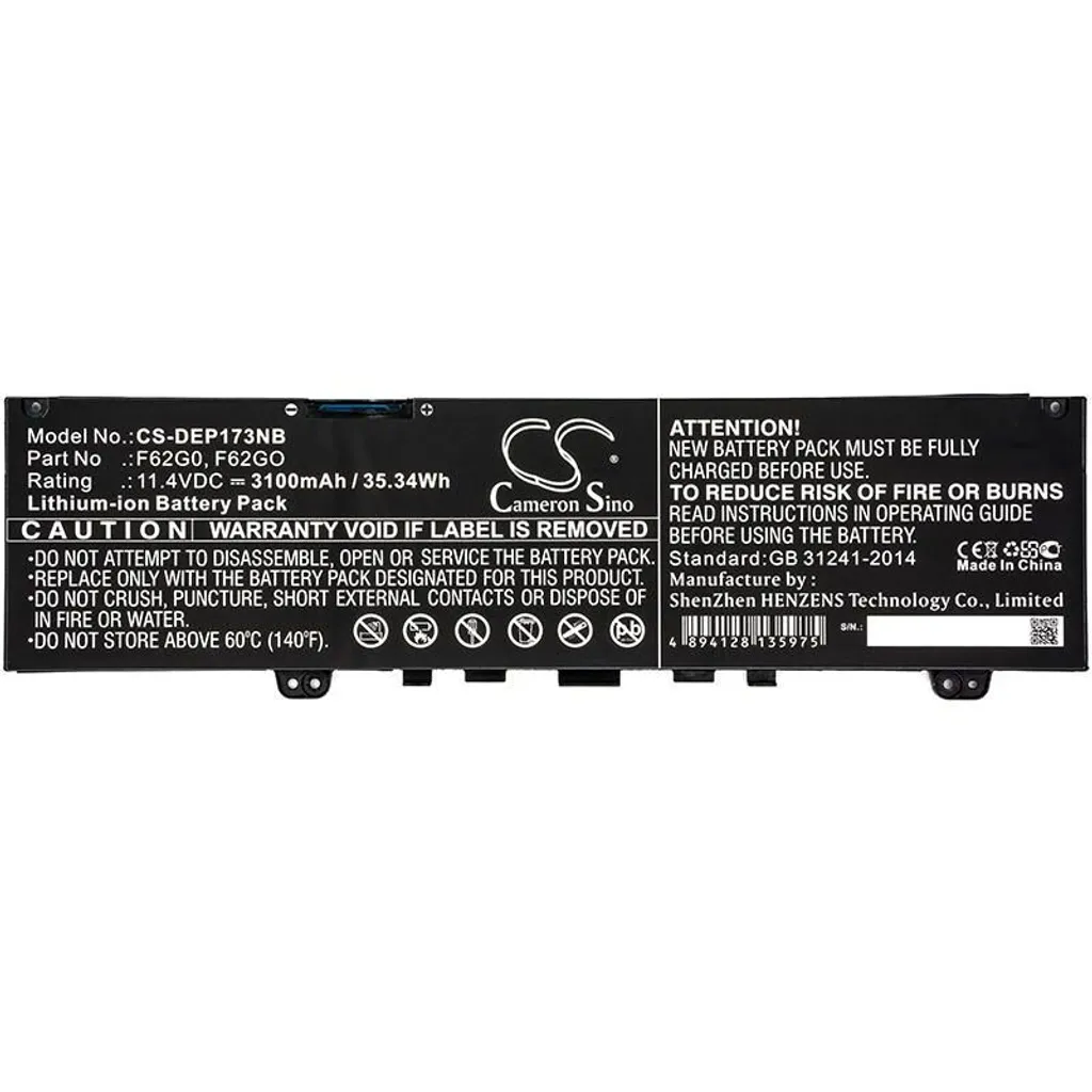 Batterie Dell Inspiron 13 et Vostro 13 - Li-Ion 3100mAh Haute Qualité - 3
