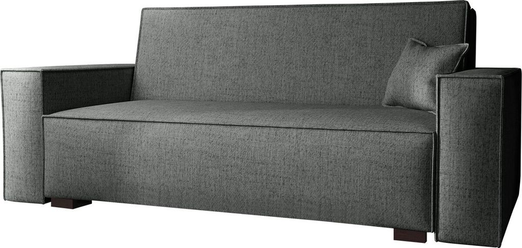 MIRJAN24 Schlafsofa Sofa Viva Vox IV mit Schlaffunktion und Bettkasten, Polstercouch, Stilvoll Polstersofa vom Hersteller (Farbe: Neve 90)