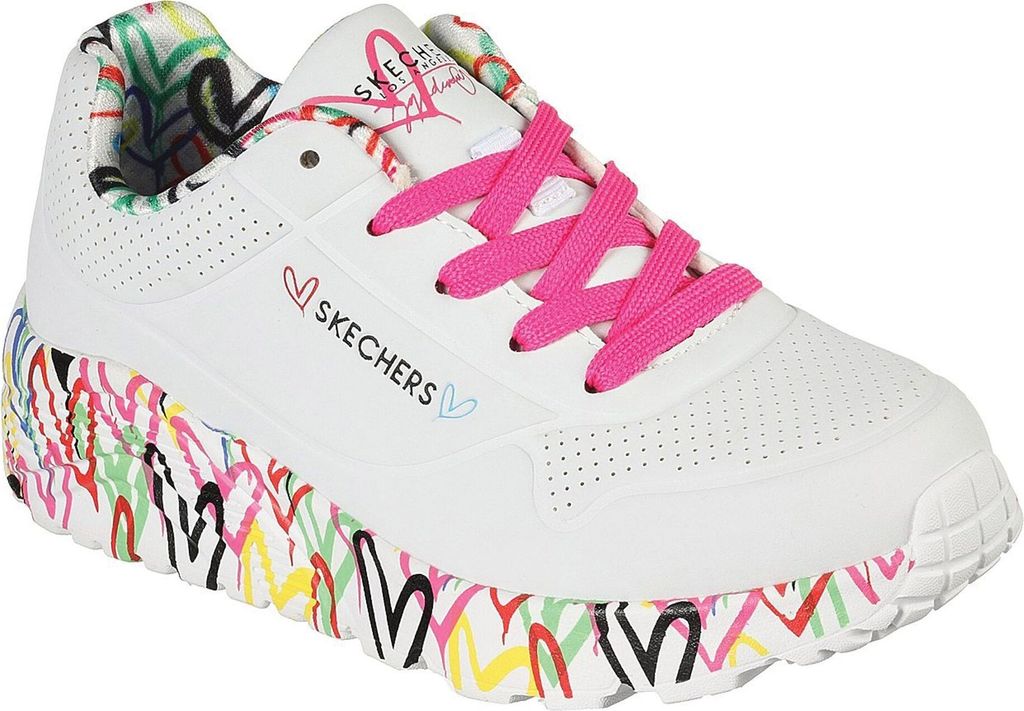 SKECHERS Uno Lite - Lovely Luv Schuhe Kinder weiss 28