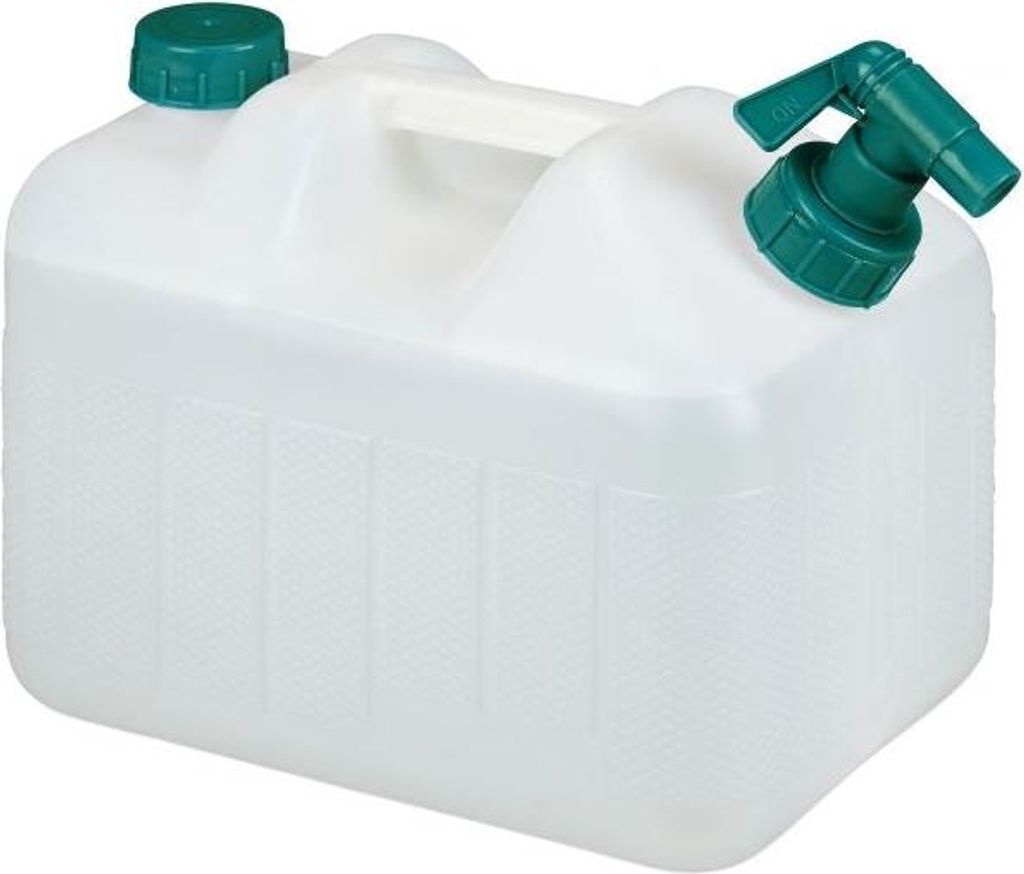 Wassertank mit Wasserhahn