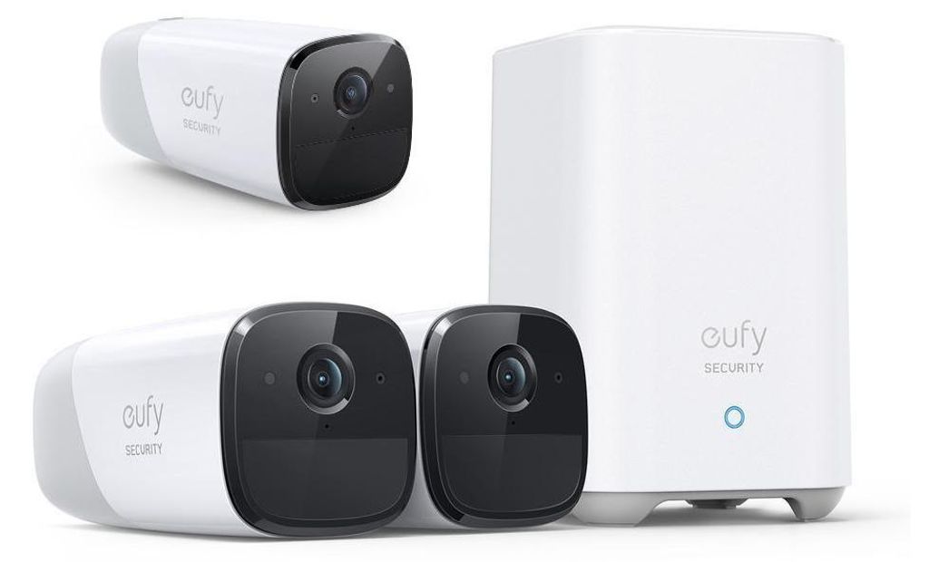 Eufy eufyCam 2 Pro 3-Cam Kit, IP-Sicherheitskamera, Innen & Produktbild 