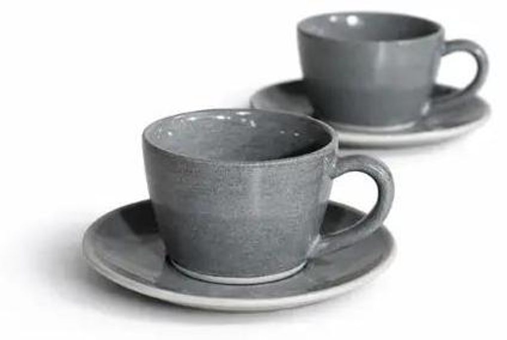 Bricard Porzellan - Kaffeetassen-Set - Albi 12-teilig - Spülmaschinenfest - Dunk