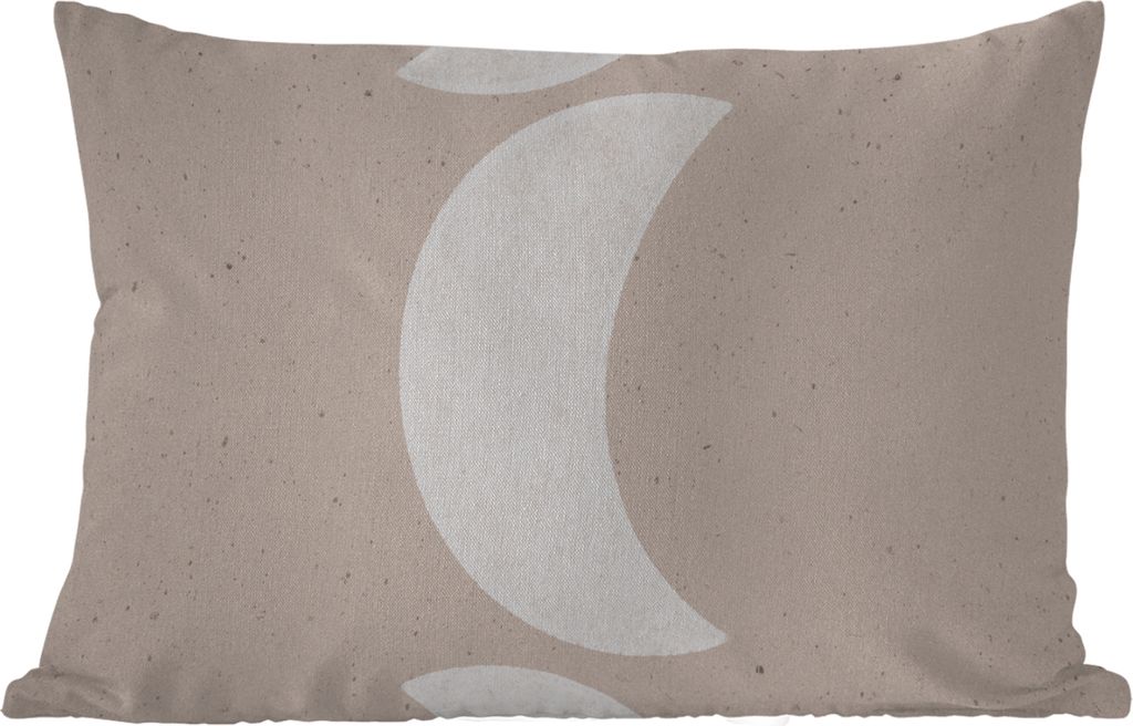 MuchoWow Outdoor Kissen - Mond - Pastell - Text - Zitate - 50x30 cm - Wetterfest - Lounge Kissen - Sofa kissen - Wohnzimmer Dekoration