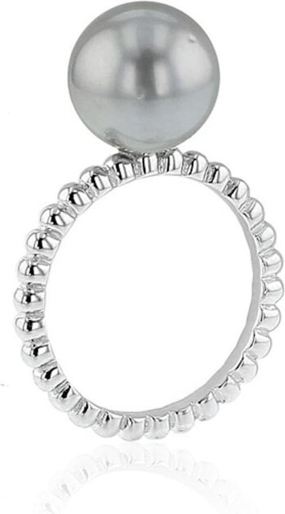 Ring 54 - Silber - Tahiti Zuchtperle aubergine Produktbild 