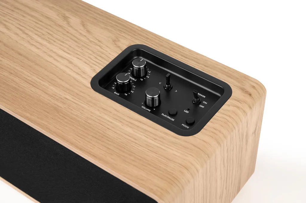 Enceinte d'étagère Bluetooth bois brun Thomson WS852 Cosy Range 30W RMS
