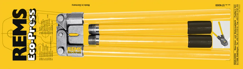 Pince à sertir manuelle universelle REMS Eco-Press avec bras démontables