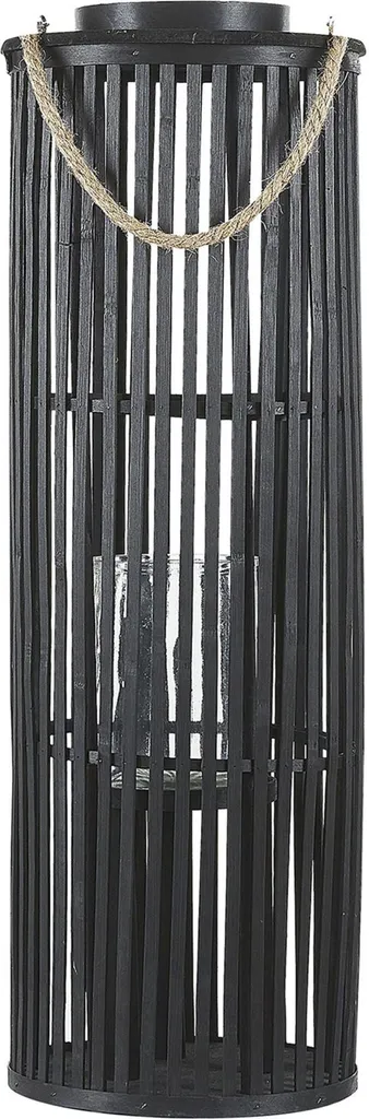 Lanterne en bois 80 cm Beliani pour sublimer un coin de pièce vide