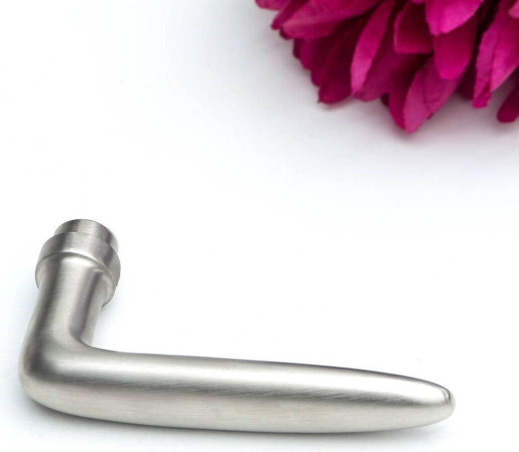 Türklinke, einzeln, edles Design | Nickel matt Produktbild 