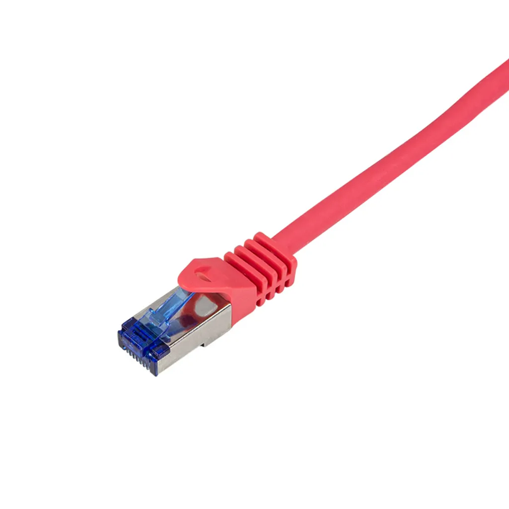 LogiLink C6A014S Cavo Patch Cat.6A 0,25m Rosso Flessibile