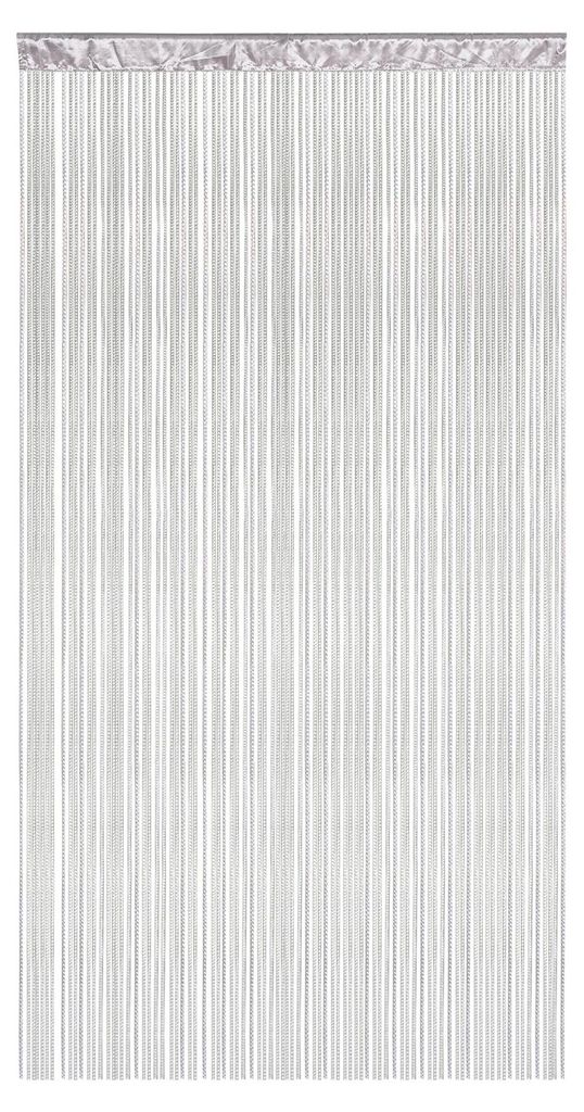 LEONORA Fadengardine, 100 x 245 cm, silber Fadenvorhang Produktbild 