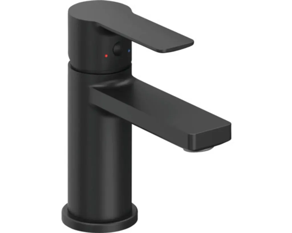 Robinet de lavabo noir mat RAVAK Solar pour vasque de salle de bain