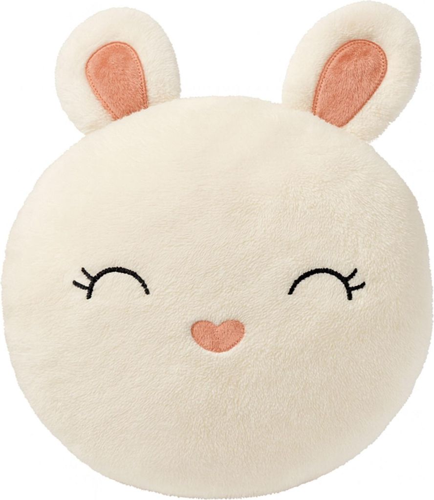Textino Dekokissen Rabbit Ø30 cm Weiß Produktbild 