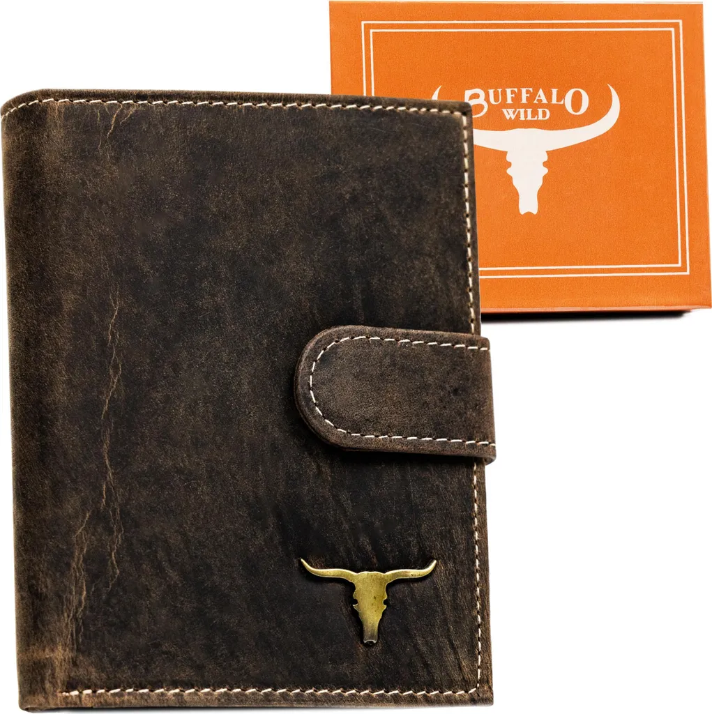 Portafoglio Marrone Uomo Pelle RM-04L-BAW-9947 | Look Vintage Urbano