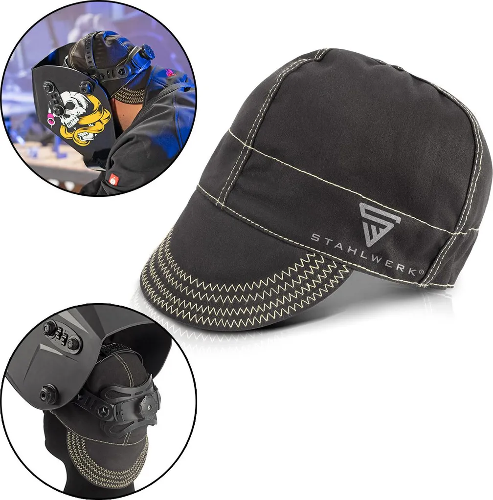 Berretto Saldatura STAHLWERK Ignifugo EN ISO 11611 | Accessorio Casco