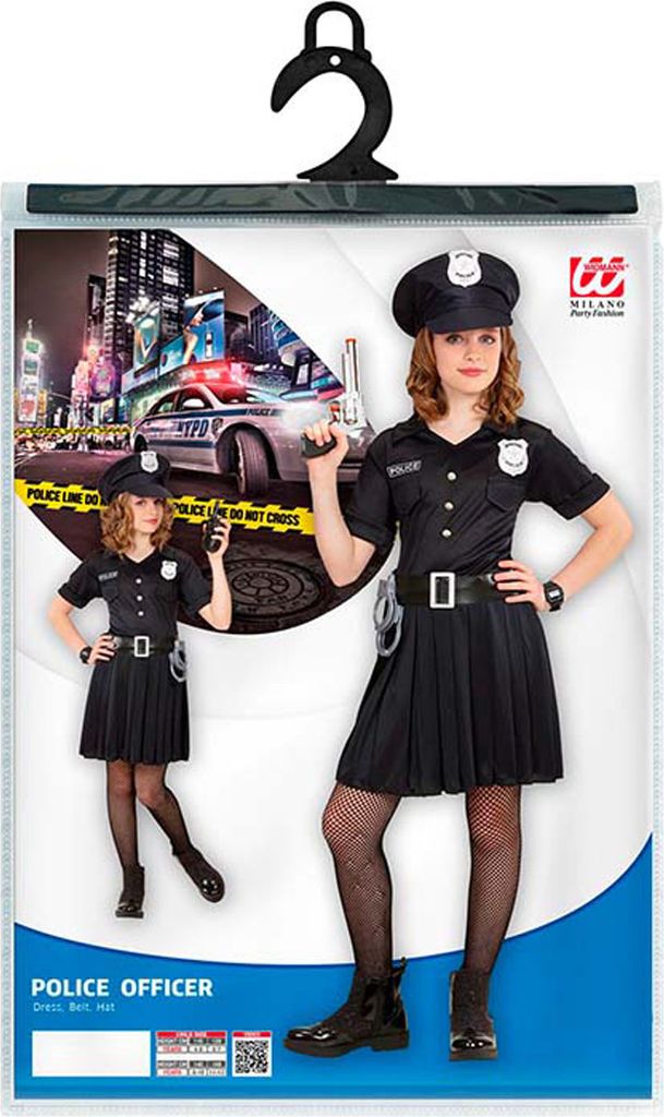 Kostým policistky pro dívky | šaty a čepice velikost: 140 Obrázek produktu 4