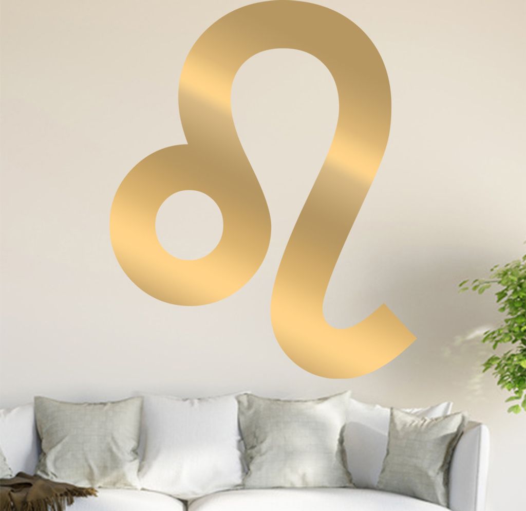 Sternzeichen: Löwe Wandtattoo in 6 Größen - Wandaufkleber Wall Sticker - Dekoration, Küche, Wohnzimmer, Schlafzimmer, Badezimmer