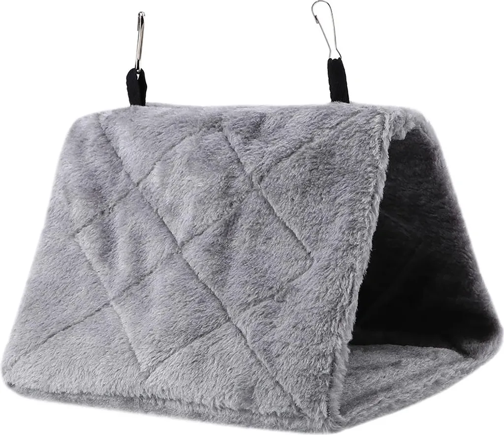 Offerta Amaca Uccelli Inverno | Lettino Caldo M Peluche Grigio